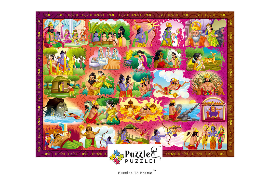 Discover the Magic of Hindu Epics with Our Indian-Made Jigsaw Puzzles