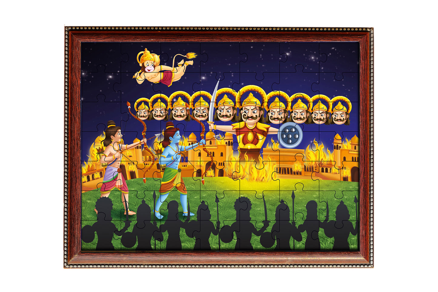 Dussehra: Victory of Good Over Evil Jigsaw Puzzle - 49 pieces