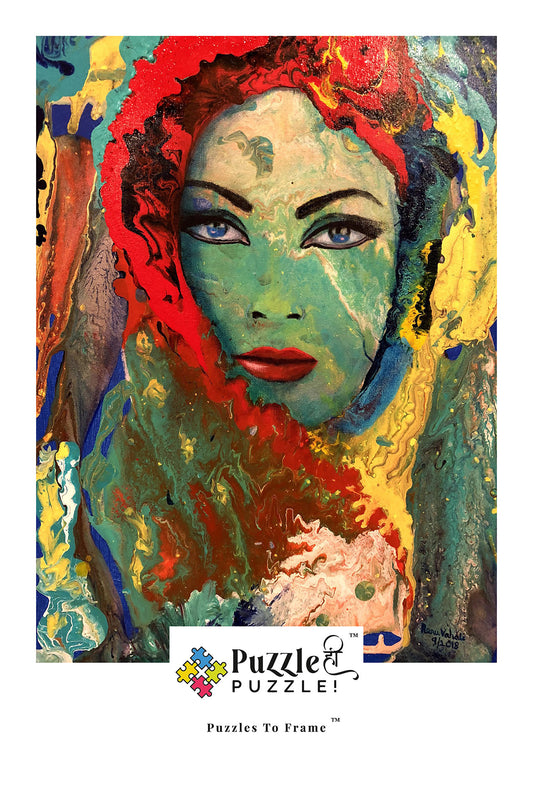 Lady with Blue Eyes: Eternal Beauty Jigsaw Puzzle - 480 pieces